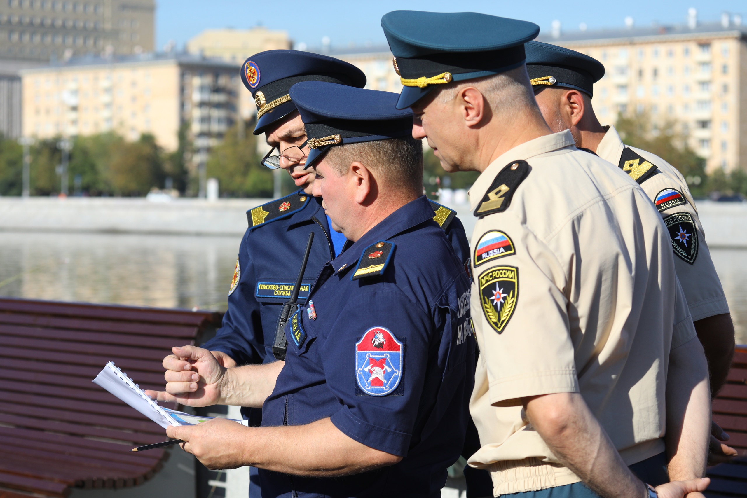 Показательные выступления спасателей на воде