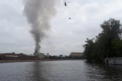 Спасатели МГПСС приняли участие в тушении крупного пожара